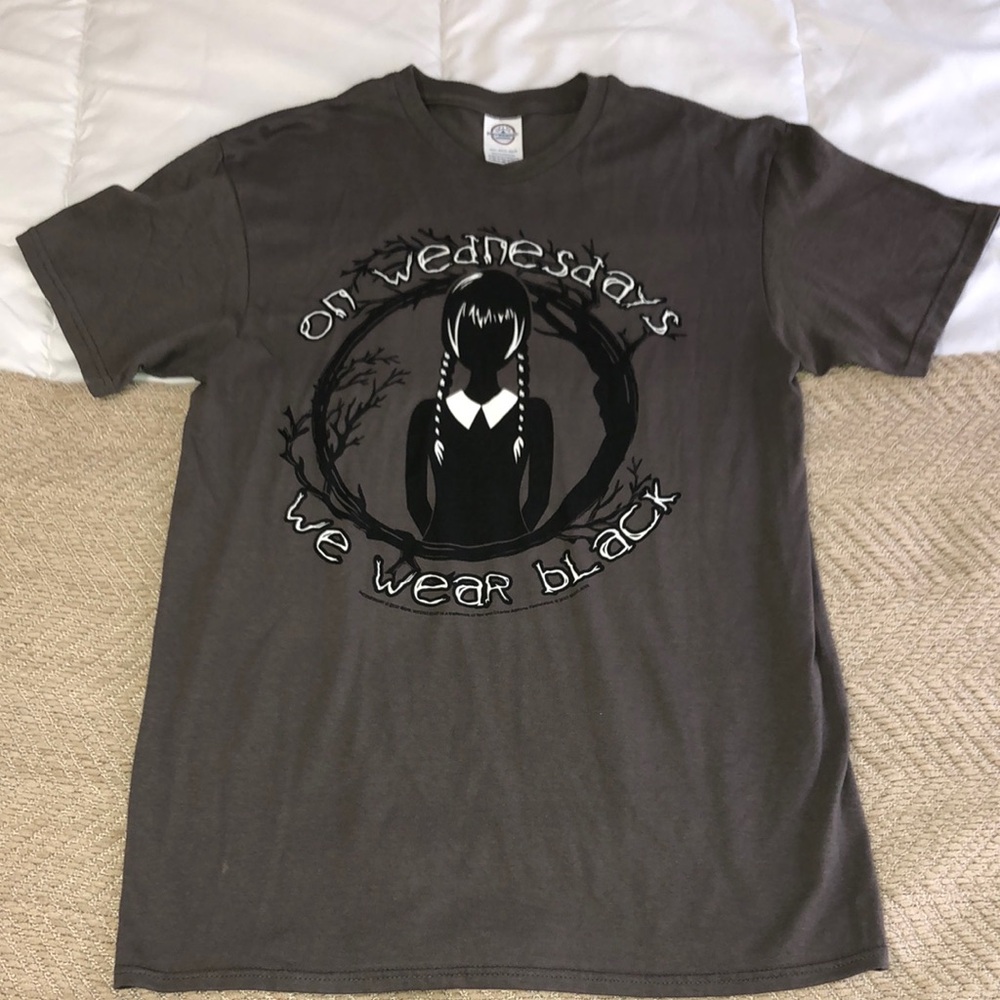 👻 Wednesday Adams Black Graphic Short Sleeve Tee